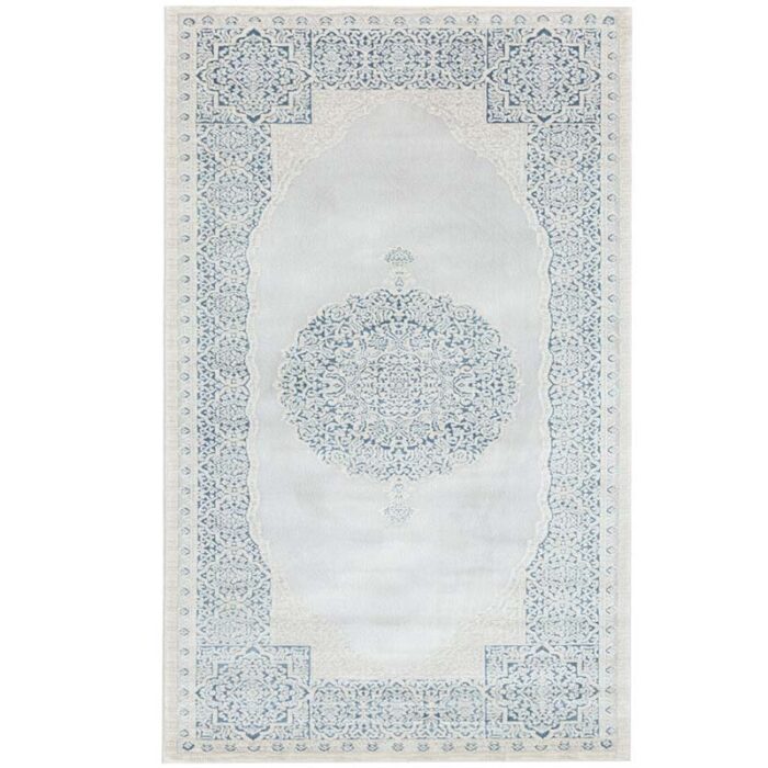 Covor Domino DS01B Gri/ Albastru - imagine 2