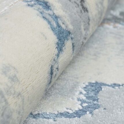 Covor Domino DS04B Gri/ Albastru - imagine 7