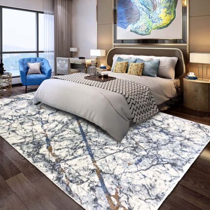 Covor Domino DS03 Gri/ Albastru - imagine 2