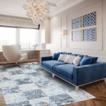 Covor Domino DS06 Gri/ Albastru