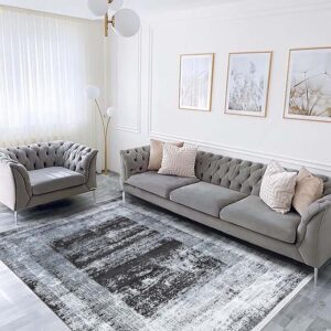 Covor Babil BX09B Negru/Gri