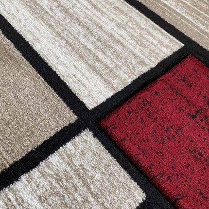 Covor Geometric SULTAN 37003A Rosu/Bej - imagine 3