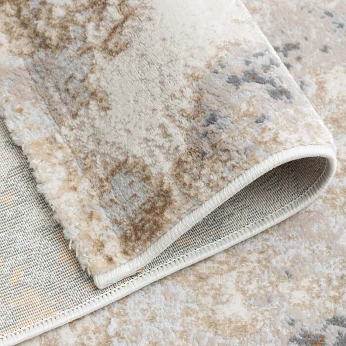 Covor Modern EFES cod: HE855 Cream/ Auriu - imagine 3