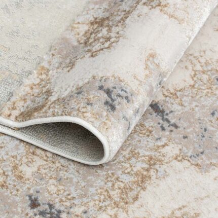 Covor Modern EFES cod: HE855 Cream/ Auriu - imagine 5