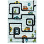 Covor pentru copii Polyanna cod: G6400 Alb/ Albastru - imagine 2