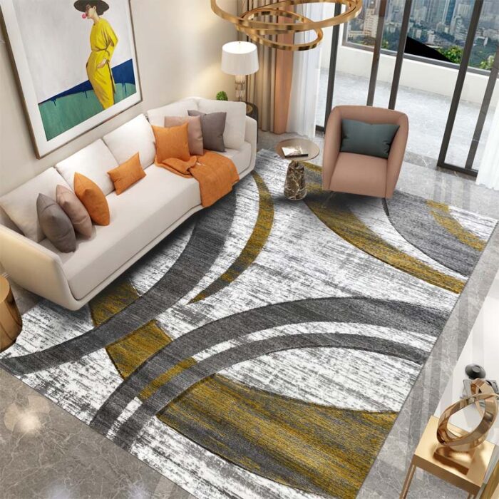 38502A MUSTAR poza Covor Geometric SULTAN 38502A Mustar/ Gri