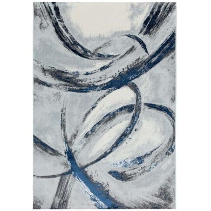 Covor Modern EFES cod: HE776 Gri/Albastru - imagine 2