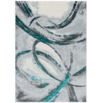 Covor Modern EFES cod: HE776 Gri/ Verde - imagine 2