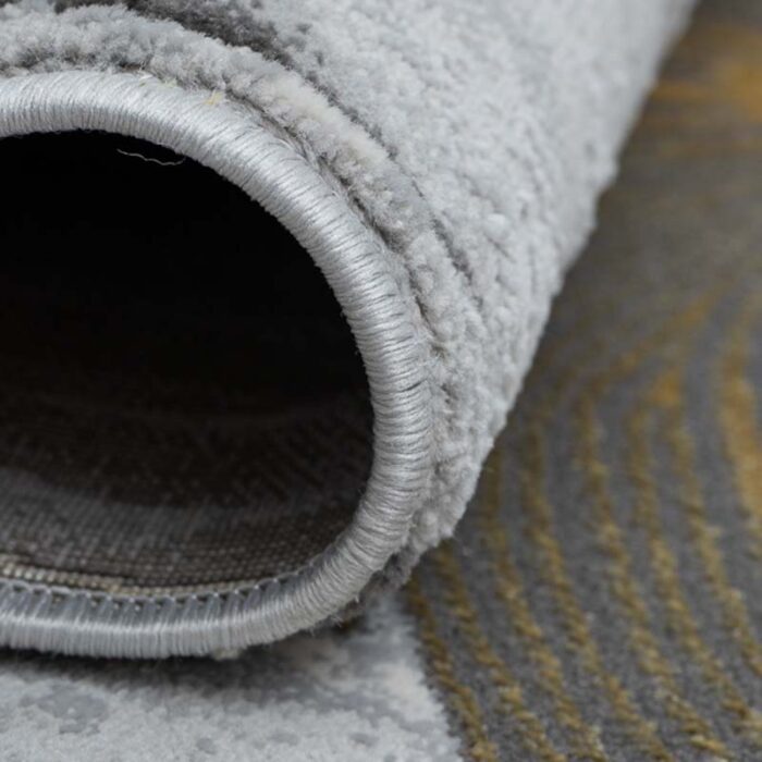 HE778 AURIU 4 Covor Modern EFES cod: HE778 Gri/ Mustar - imagine 4