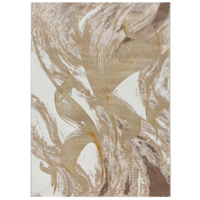 Covor Modern EFES cod: HE778 Bej/ Auriu - imagine 2