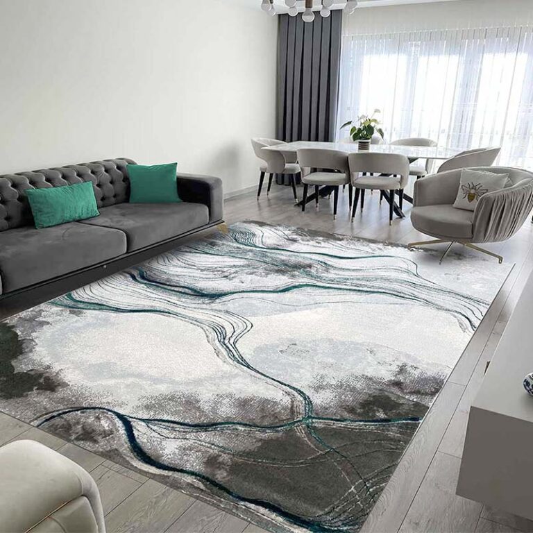 Covor Modern EFES cod: HE780 Gri/ Verde