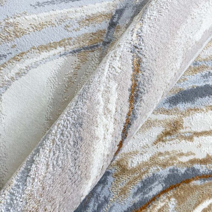 Covor Modern EFES cod: HE796 Bej/ Auriu - imagine 6