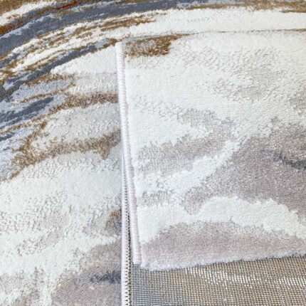 Covor Modern EFES cod: HE796 Bej/ Auriu - imagine 7