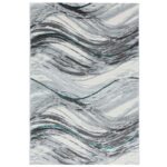 Covor Modern EFES cod: HE796 Gri/ Verde - imagine 2