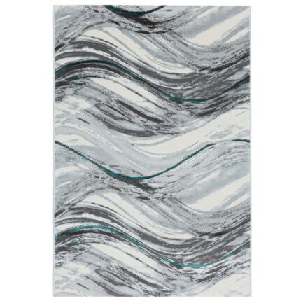 Covor Modern EFES cod: HE796 Gri/ Verde - imagine 2