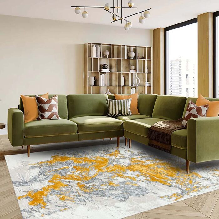 Covor Living NOVA 51274B Auriu/Gri - imagine 1