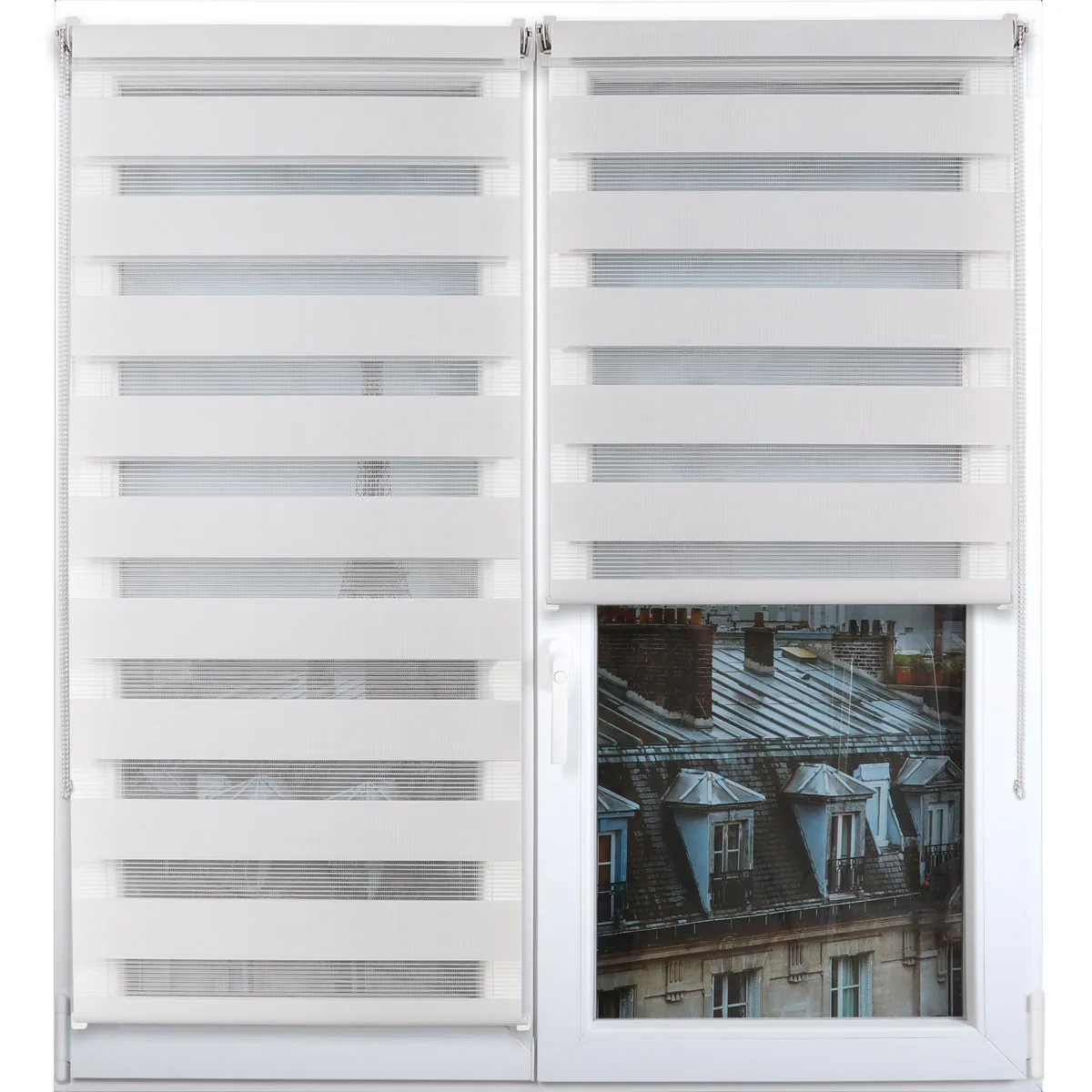 3502150180930 RULOU ZEBRA 150X180 CM – GRI PERLA COMPOZIȚIE POLYESTER | JALUZELE - imagine 1