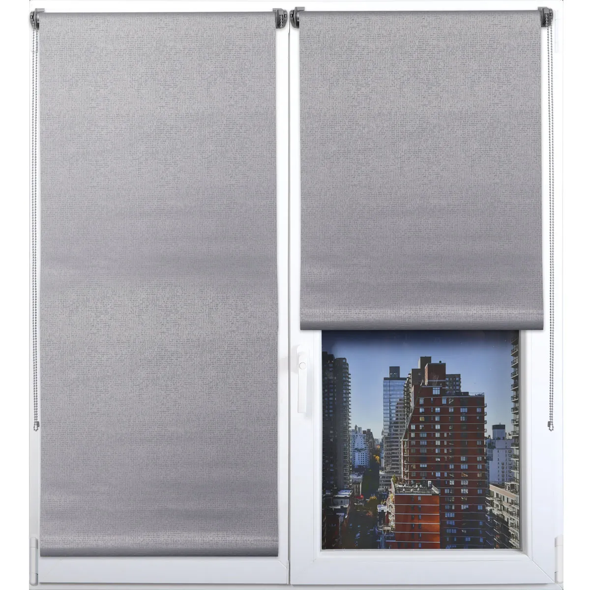 35289018093 RULOU BLKOUT 90X180 CM – GRI COMPOZIȚIE POLYESTER + PVC | JALUZELE - imagine 1