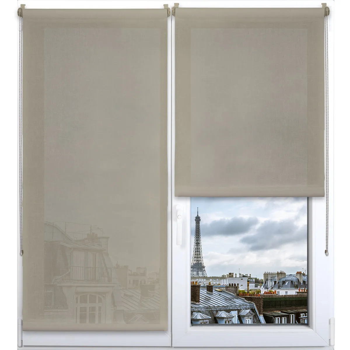 35296018063 RULOU TEXTIL 60X180 CM – GREIGE COMPOZIȚIE POLYESTER | JALUZELE - imagine 1