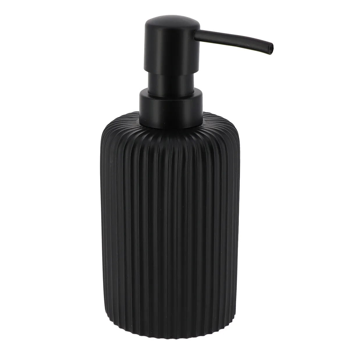 62103103 DISPENSER SĂPUN POLIRĂȘINĂ STRIATII 230 ML - NEGRU - imagine 1