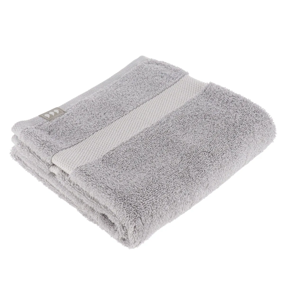 7003183 PROSOP DE BAIE 50X90 CM 100% BUMBAC – GRI DESCHIS | PROSOAPE FAȚĂ ȘI MÂINI - imagine 1