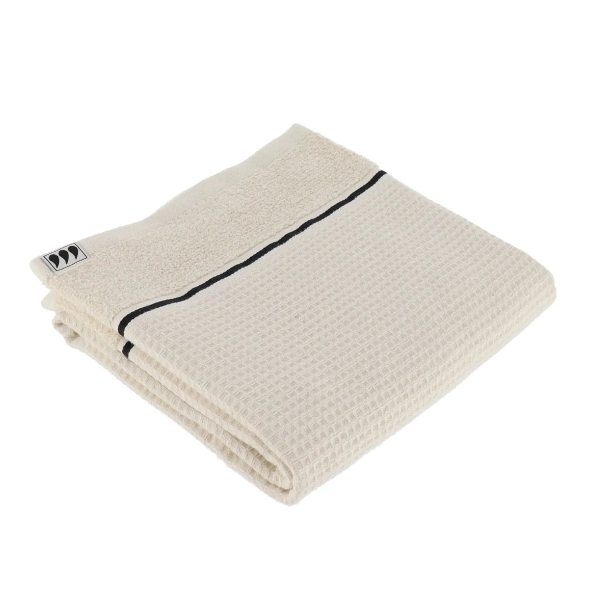 7043161 PROSOP DE BAIE 50X90 CM 100% BUMBAC WAFFLE – CREM | PROSOAPE FAȚĂ ȘI MÂINI - imagine 1