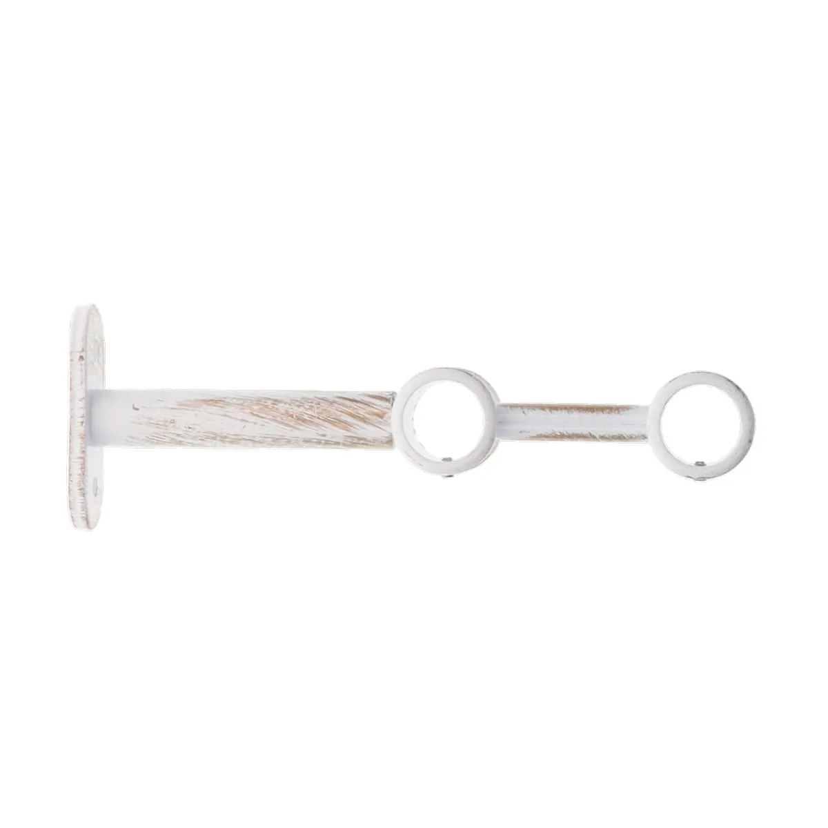 7202101 SET CONSOLĂ GALERIE DUBLA INCHISA EXT FI20/15 CM – ALB/AURIU COMPOZIȚIE FIER FORJAT - imagine 1