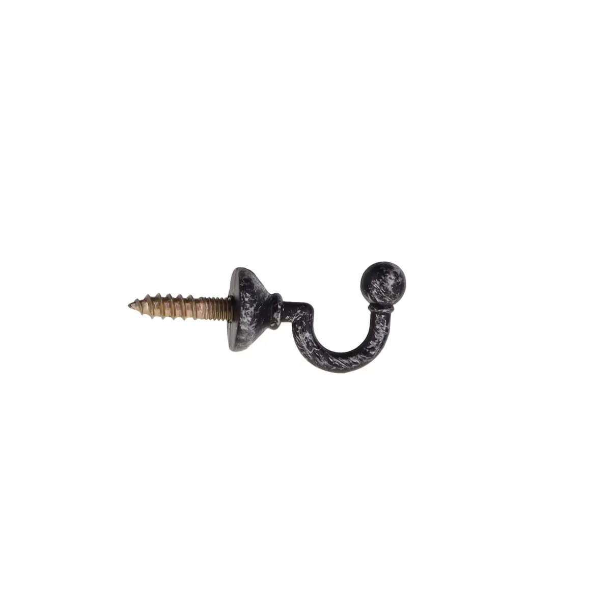 730396 SET CÂRLIG HOOK – NEGRU/ARGINTIU COMPOZIȚIE FIER FORJAT - imagine 1