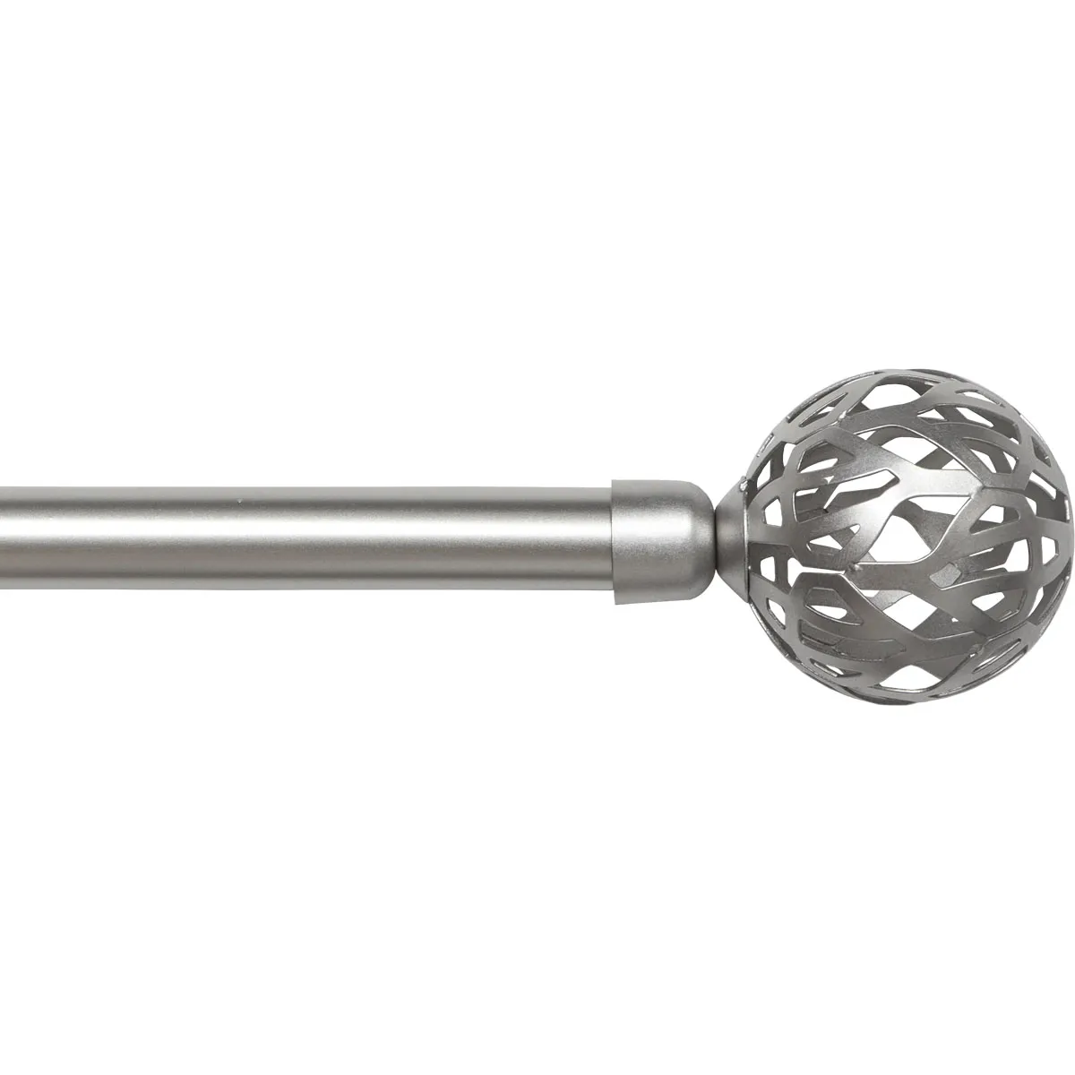 75064210999 GALERIE PERDEA SIMPLA EXT 210-380 CM/FI19/VINTAGE – ARGINTIU MATERIAL FIER FORJAT - imagine 1