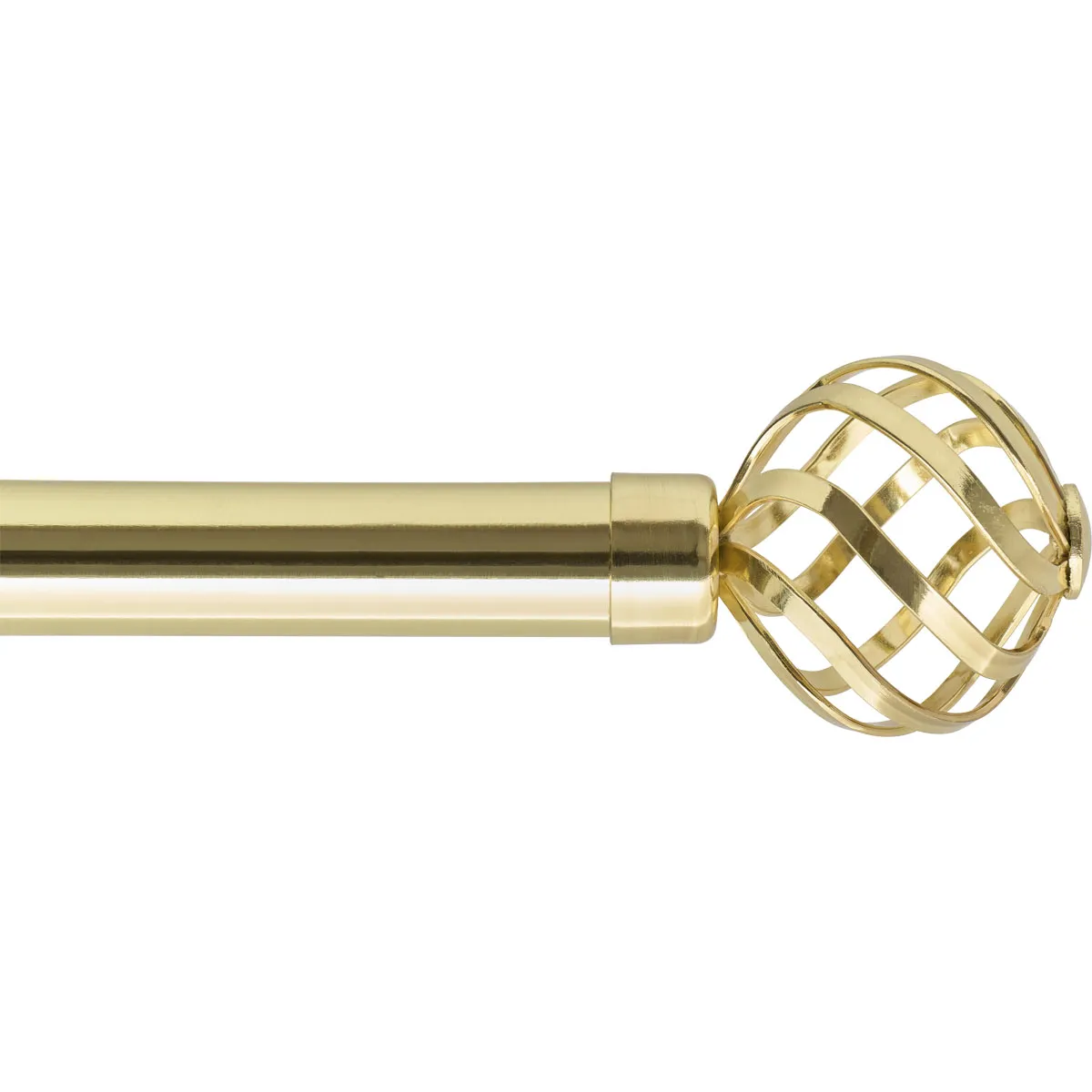 762012098 GALERIE PERDEA SIMPLA EXT 120-210 CM/FI28/FLORENCE – AURIU MATERIAL FIER FORJAT - imagine 1