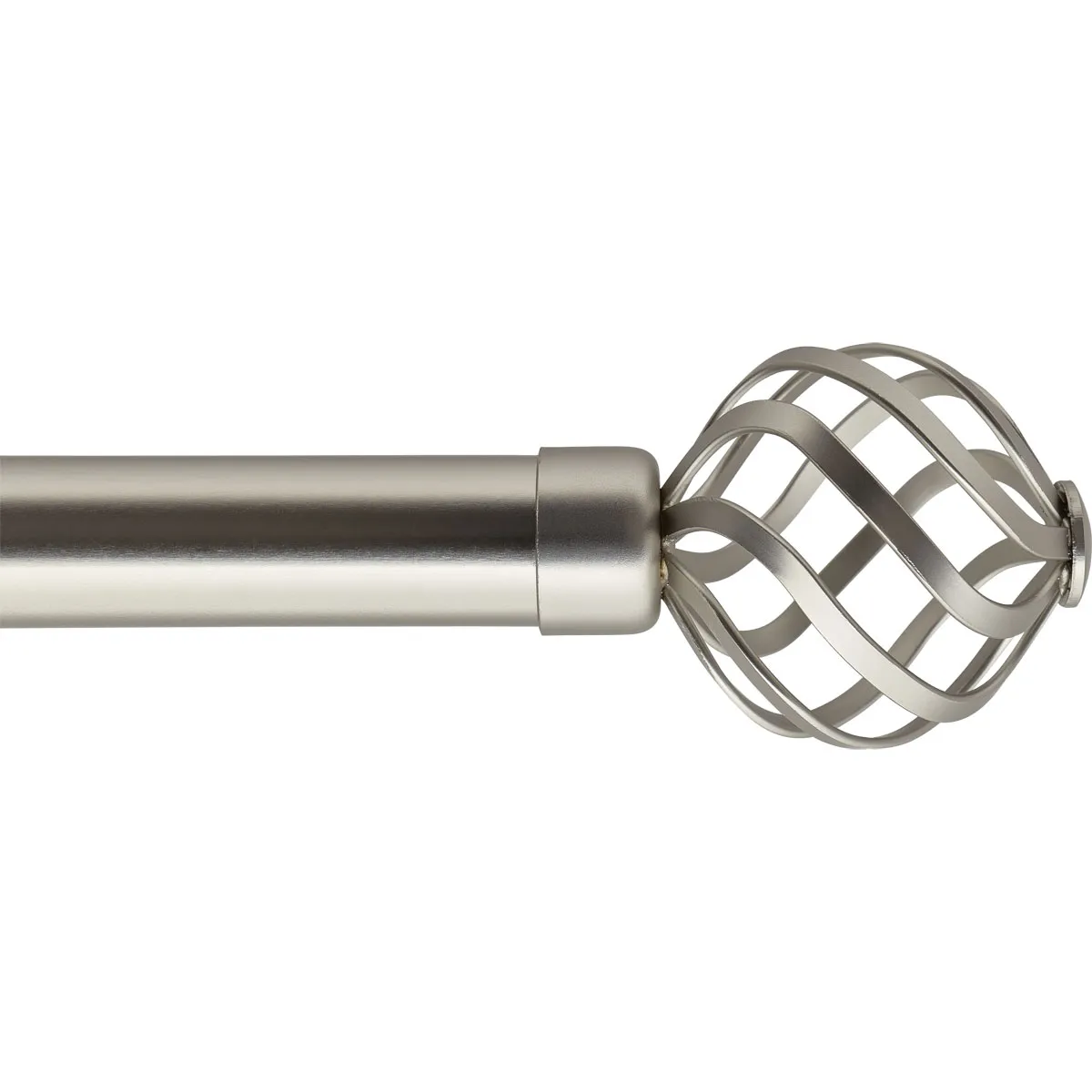 762012099 GALERIE PERDEA SIMPLA EXT 120-210 CM/FI28/FLORENCE – ARGINTIU MATERIAL FIER FORJAT - imagine 1