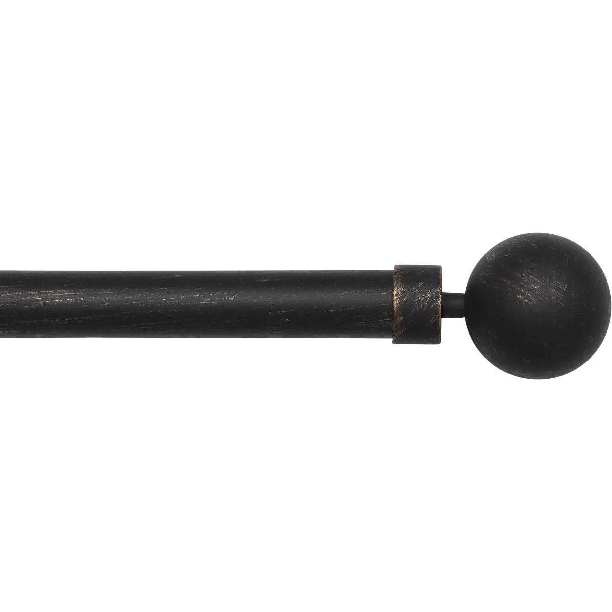 762821094 GALERIE PERDEA SIMPLA EXT 210-380 CM/FI28/GAIA – NEGRU/AURIU MATERIAL FIER FORJAT - imagine 1