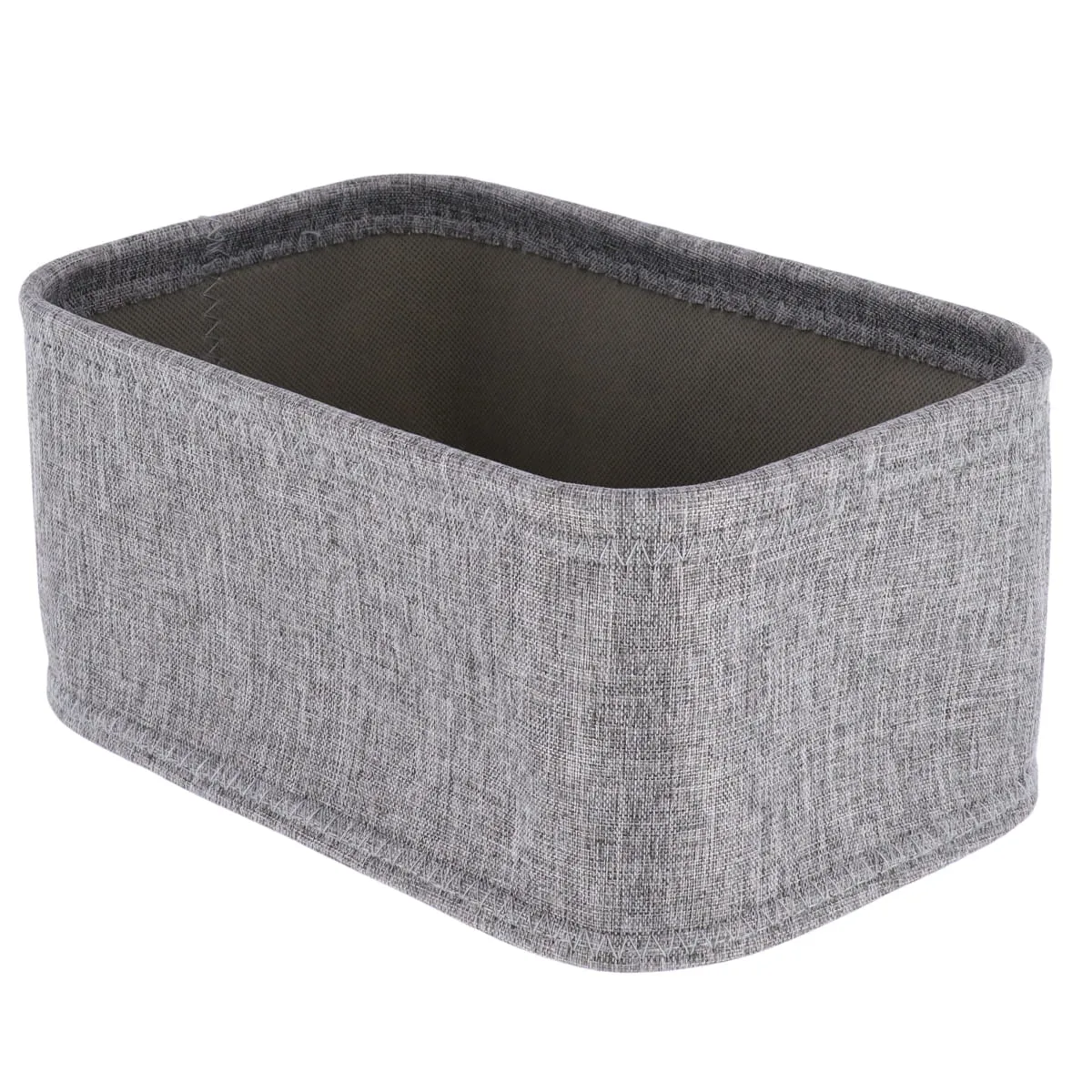 883218005 COȘ DEPOZITARE RECTANGULAR EVA POLIESTER 26X17.5X12 CM - GRI | ORGANIZATOARE BAIE - imagine 1