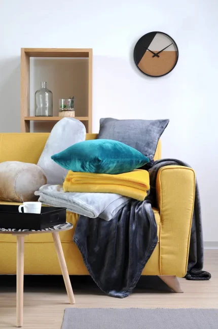 Față de pernă Doudou 40X40 cm, culoare cappuccino, 100% poliester - imagine 2