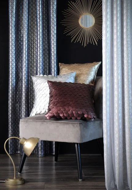 Pernă decorativă Gasbychic 40X40 cm, culoare șampanie, 50% polypropilena 50% poliester - imagine 6