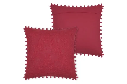 Pernă decorativă Sanchez 40X40 cm, culoare roșu, 100% bumbac - imagine 3