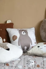 Pernă decorativă Gabin 40X40 cm, culoare natural, 100% poliester - imagine 5