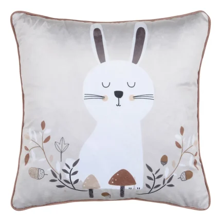 Pernă decorativă Gabin 40X40 cm, culoare alb, 100% poliester