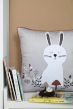 Pernă decorativă Gabin 40X40 cm, culoare alb, 100% poliester - imagine 2