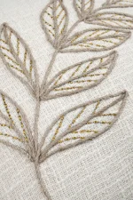 Pernă decorativă Hemera Crem/Gri 40X40 cm, culoare crem/greige, 100% bumbac - imagine 5