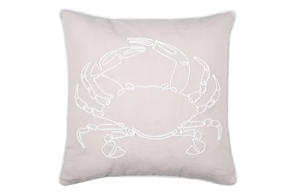 Pernă decorativă Dunes 40X40 cm, culoare natural, 45% poliester 55% bumbac - imagine 3