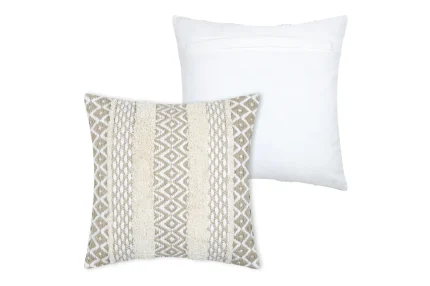 Pernă decorativă Balma 40X40 cm, culoare greige, 100% bumbac - imagine 3