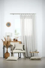 Pernă decorativă Aline 40X40 cm, culoare bej, 19% in 81% bumbac - imagine 5