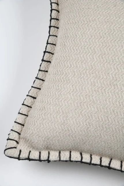 Pernă decorativă Aline 30X50 cm, culoare bej, 81% bumbac 19% in - imagine 5