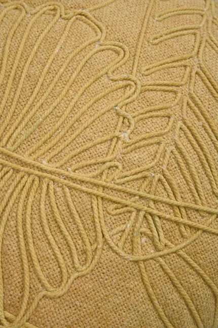 Pernă decorativă Aloha 40X40 cm, culoare bej închis, 55% bumbac 45% poliester - imagine 5