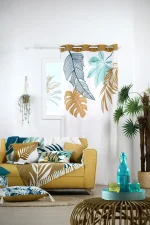 Pernă decorativă Aloha 40X40 cm, culoare bej închis, 45% poliester 55% bumbac - imagine 5