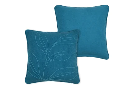 Pernă decorativă Aloha 40X40 cm, culoare albastru, 55% bumbac 45% poliester - imagine 3