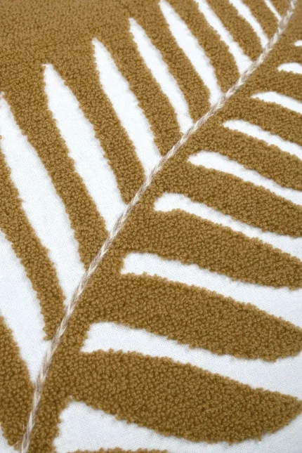 Pernă decorativă Aloha 40X40 cm, culoare muștar/bej, 55% bumbac 45% poliester - imagine 5