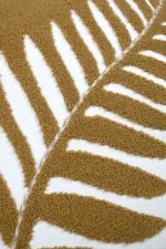 Pernă decorativă Aloha 40X40 cm, culoare muștar/bej, 45% poliester 55% bumbac