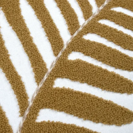 Pernă decorativă Aloha 40X40 cm, culoare muștar/bej, 45% poliester 55% bumbac